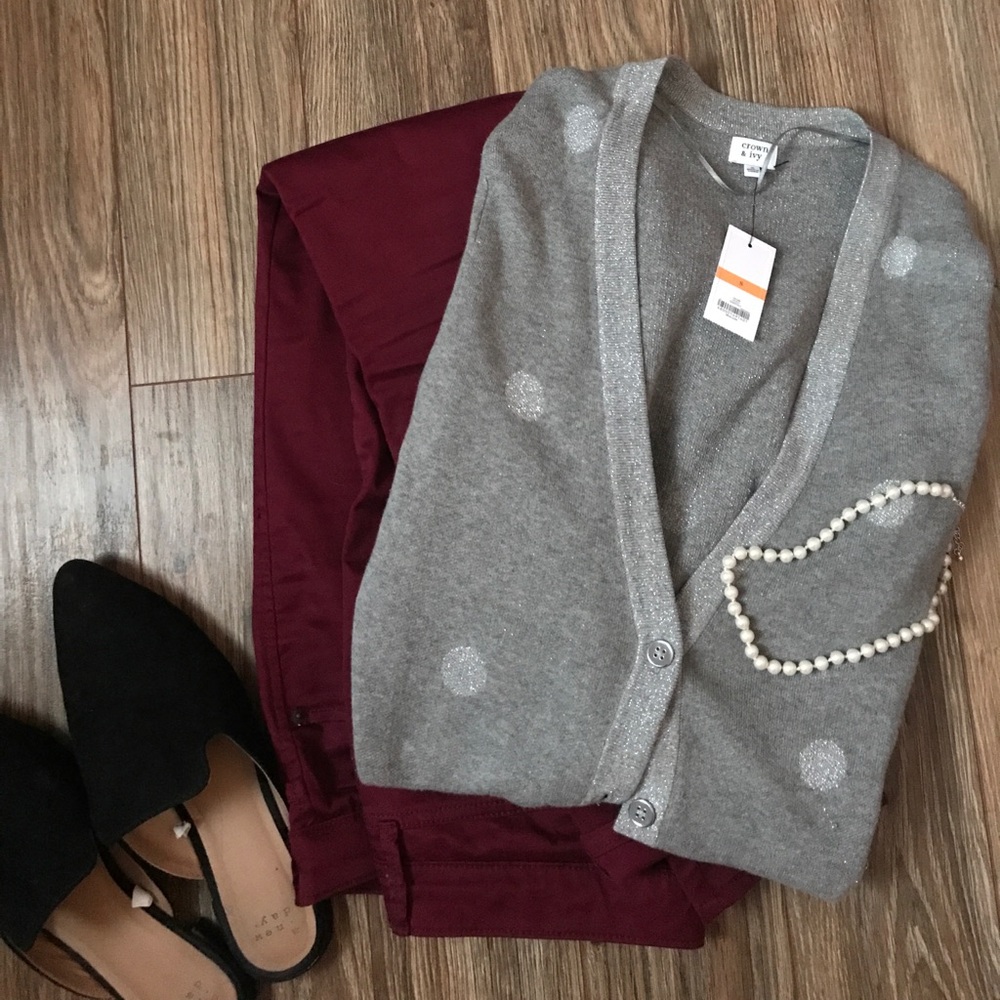 Crown and Ivy Shimmer Sweater